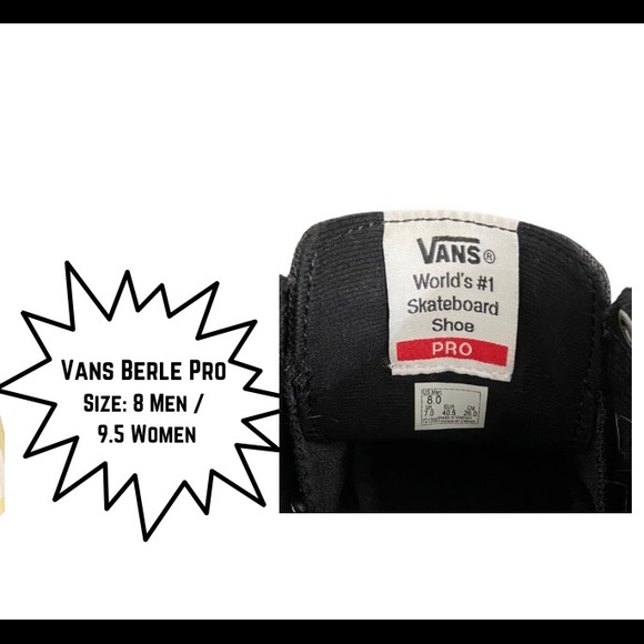 Vans Berle pro skate shoes men’s 8 women’ 9.5 - Picture 9 of 11